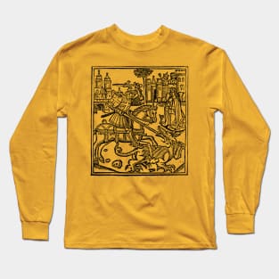 Saint George Woodcut Long Sleeve T-Shirt